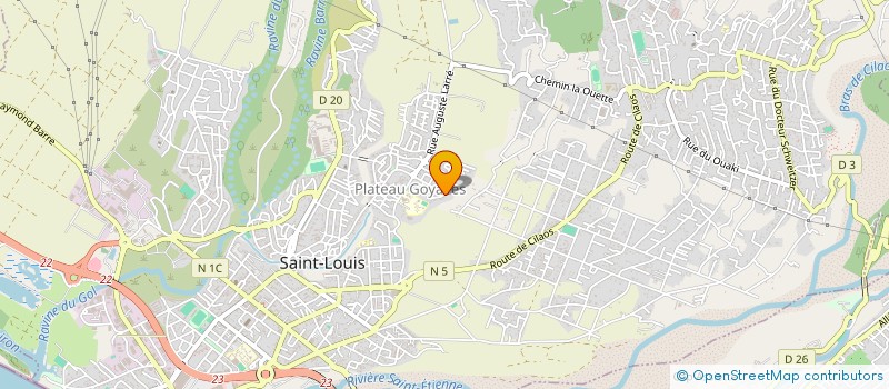 localisation de l'entreprise AMENAGEMENT BATIMENT PLATRERIE REUNION à SAINT-LOUIS