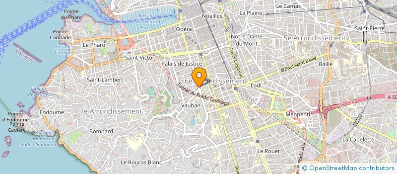 localisation de l'entreprise AMENAGEMENT BATIMENT TOITURE à MARSEILLE