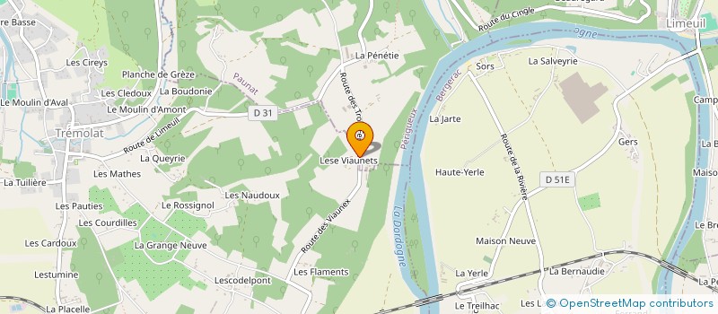 localisation de l'entreprise AMENAGEMENT BOIS ELEC 24 à TREMOLAT