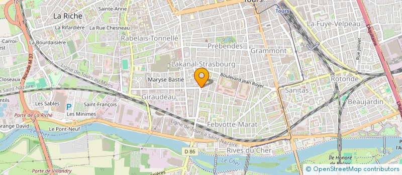 localisation de l'entreprise AMENAGEMENT CONCEPT  TOURS