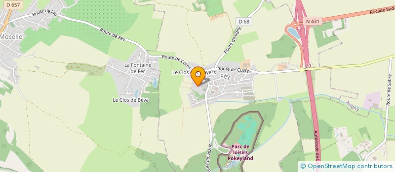 localisation de l'entreprise AMENAGEMENT CONCEPT  FEY