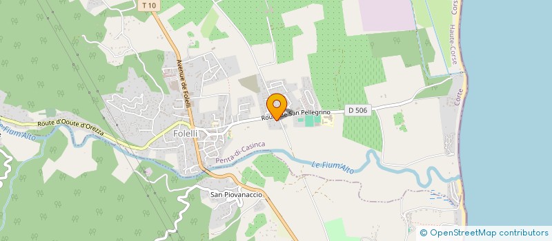 localisation de l'entreprise AMENAGEMENT CONSTRUCTION SERVICES à PENTA-DI-CASINCA