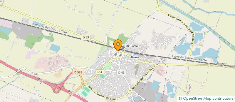 localisation de l'entreprise AMENAGEMENT CREATION CONCEPT AUDOIS à BRAM