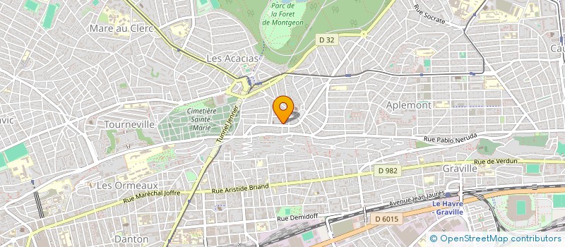 localisation de l'entreprise AMENAGEMENT CUISINES ET BAINS à LE HAVRE