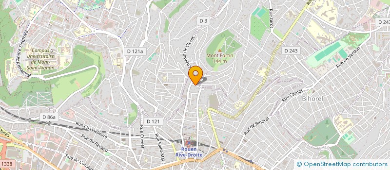 localisation de l'entreprise AMENAGEMENT D'INTERIEUR ET RENOVATION à ROUEN