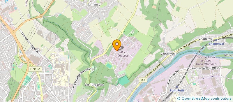 localisation de l'entreprise AMENAGEMENT DE BUREAUX ET SERVICES  ENNERY