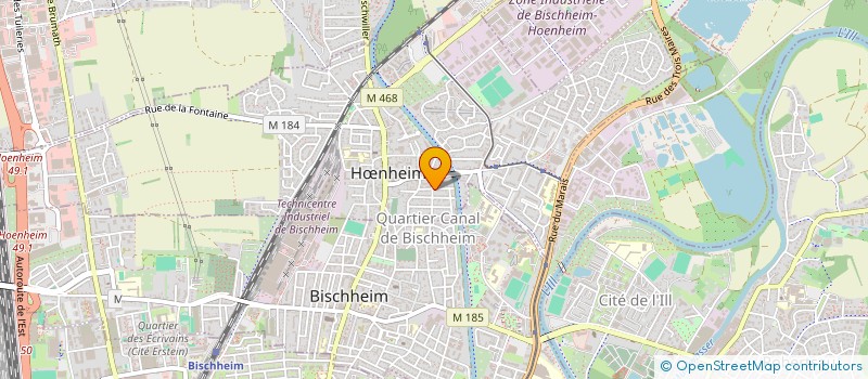 localisation de l'entreprise AMENAGEMENT DE L 'EST  HNHEIM