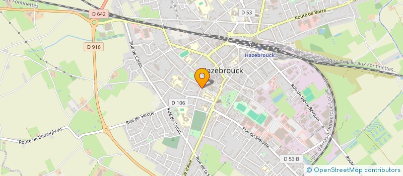 localisation de l'entreprise AMENAGEMENT DECOARATION HABITAT  HAZEBROUCK