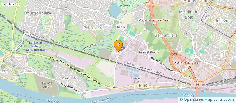 localisation de l'entreprise AMENAGEMENT DECORATION ISOLATION ADI  SAINT-HERBLAIN