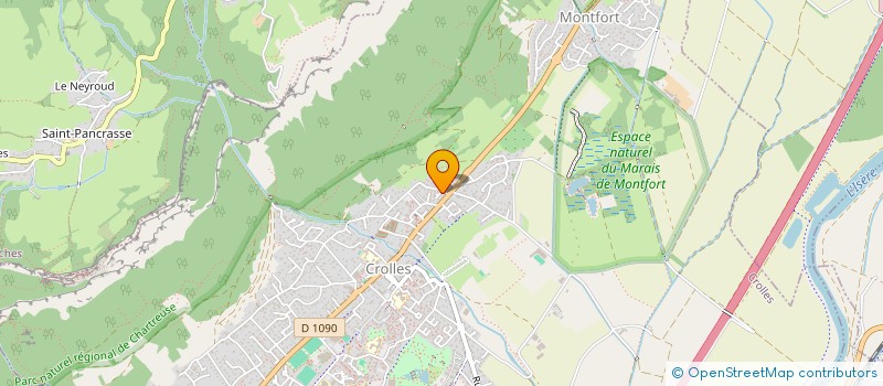 localisation de l'entreprise AMENAGEMENT DECORATION RENOVATION 38  CROLLES