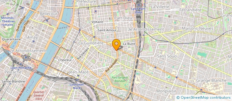 localisation de l'entreprise AMENAGEMENT DECORATION SERVICE  LYON