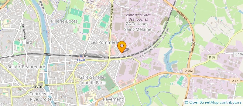 localisation de l'entreprise AMENAGEMENT - DEMONTAGE - NEGOCE à LAVAL