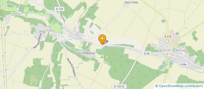 localisation de l'entreprise AMENAGEMENT DESIGN CONCEPT  LORREZ-LE-BOCAGE-PREAUX