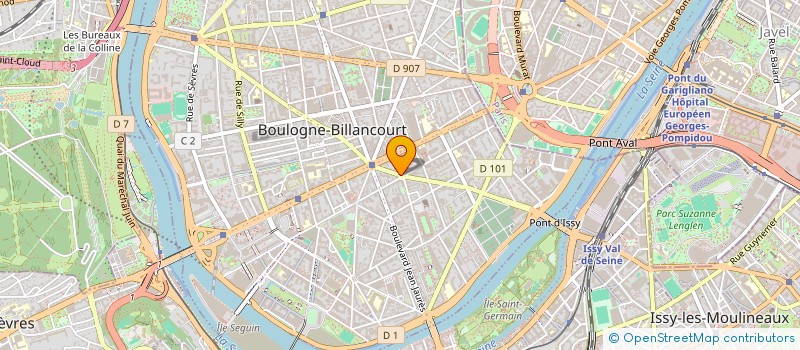 localisation de l'entreprise AMENAGEMENT DEVELOPPEMENT IMMOBILIER à BOULOGNE-BILLANCOURT