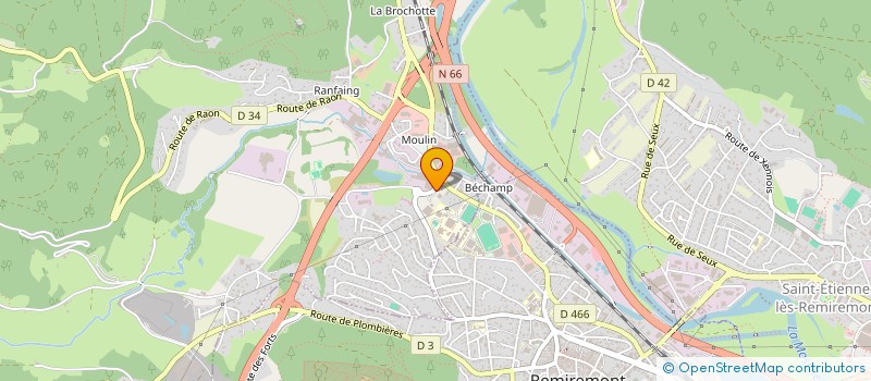 localisation de l'entreprise AMENAGEMENT DISTRIBUTION à SAINT-NABORD
