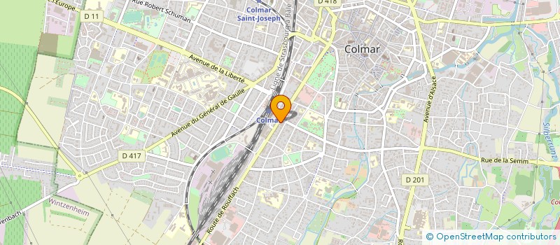 localisation de l'entreprise AMENAGEMENT DU WOLFSHOEHLE  COLMAR