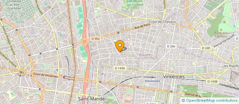 localisation de l'entreprise AMENAGEMENT ENVIRONNEMENT INFORMATIQUE à MONTREUIL