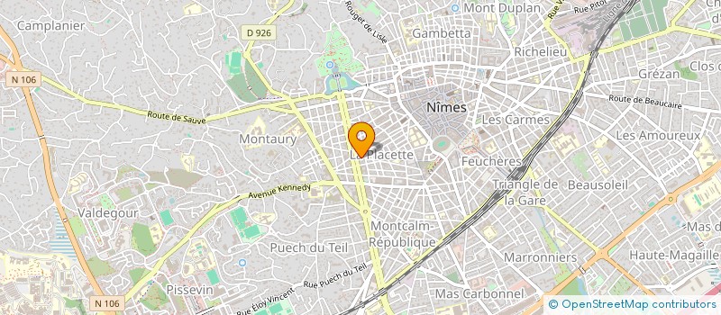 localisation de l'entreprise AMENAGEMENT ESPACE CONSEIL à NIMES