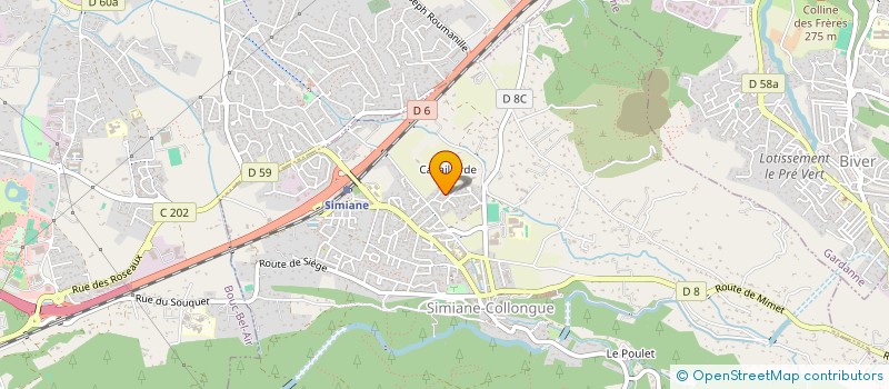 localisation de l'entreprise AMENAGEMENT ESPACES  SIMIANE-COLLONGUE