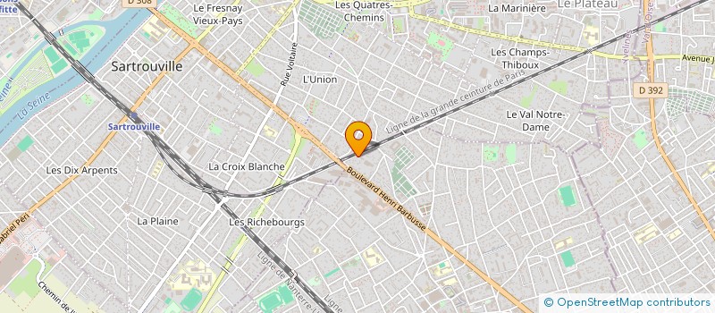 localisation de l'entreprise AMENAGEMENT ESPACES INTERIEURS à HOUILLES