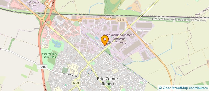 localisation de l'entreprise AMENAGEMENT ESPACES TERTIAIRES à BRIE-COMTE-ROBERT