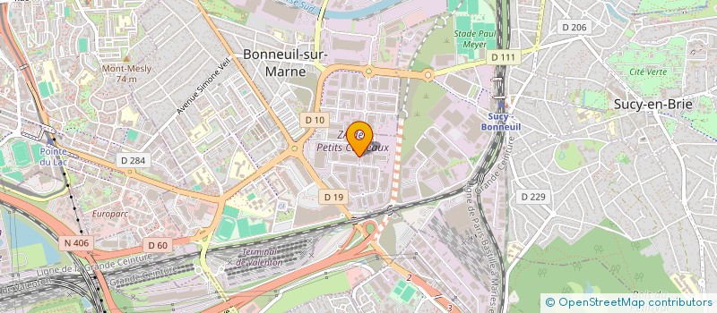 localisation de l'entreprise AMENAGEMENT ET CONCEPT DE LA LUMIERE à BONNEUIL-SUR-MARNE