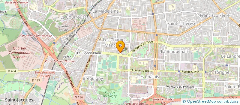 localisation de l'entreprise AMENAGEMENT ET ENTRETIEN DES ESPACES VERTS  RENNES