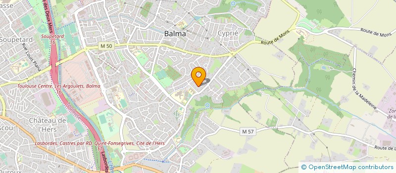 localisation de l'entreprise AMENAGEMENT ET GENIE CIVIL A.G.E.C.SARL à BALMA