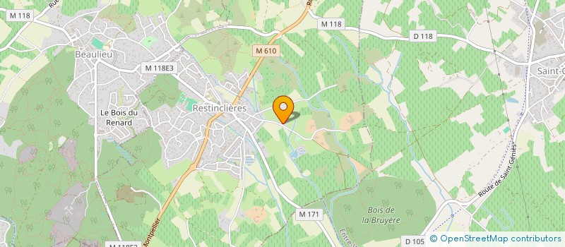 localisation de l'entreprise AMENAGEMENT ET RENOVATION  RESTINCLIERES