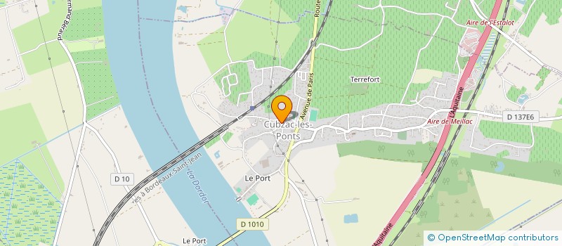 localisation de l'entreprise AMENAGEMENT EXTERIEUR GOMES à CUBZAC-LES-PONTS