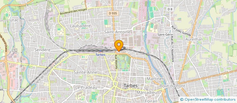 localisation de l'entreprise AMENAGEMENT FINITION DU BATIMENT  TARBES