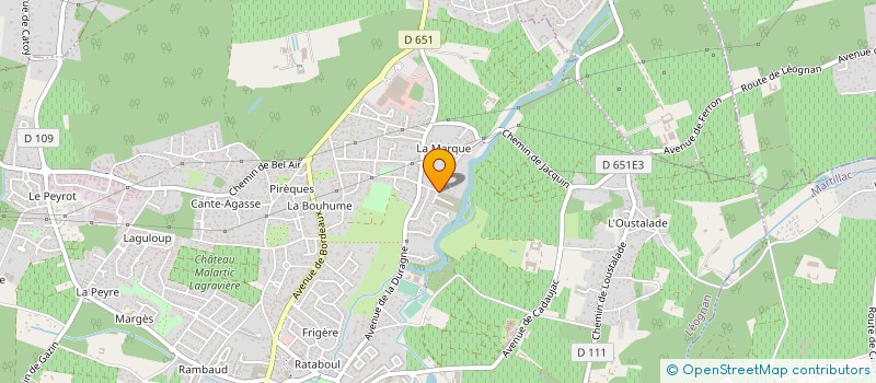 localisation de l'entreprise AMENAGEMENT FONCIER à LEOGNAN