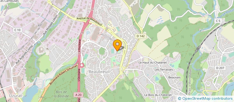 localisation de l'entreprise AMENAGEMENT FORMATION INSERTION LIMOUSIN à LIMOGES