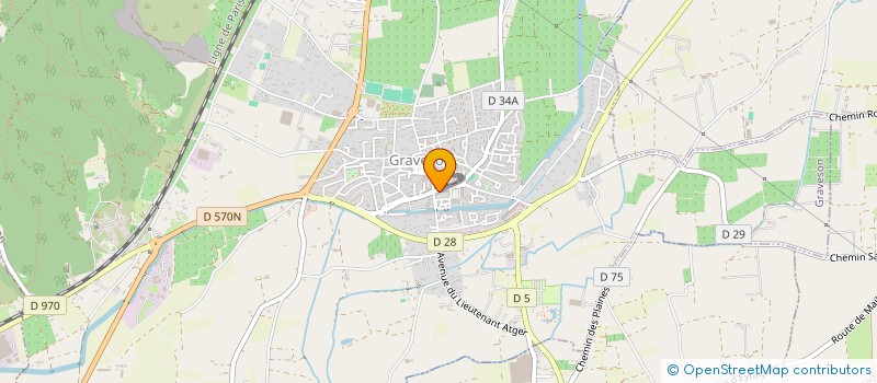 localisation de l'entreprise AMENAGEMENT HABITAT CONCEPT  JONQUIERES-SAINT-VINCENT