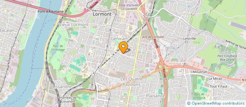 localisation de l'entreprise AMENAGEMENT INTERIEUR 33 à LORMONT