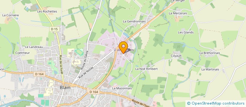 localisation de l'entreprise AMENAGEMENT INTERIEUR SUR MESURE  BLAIN