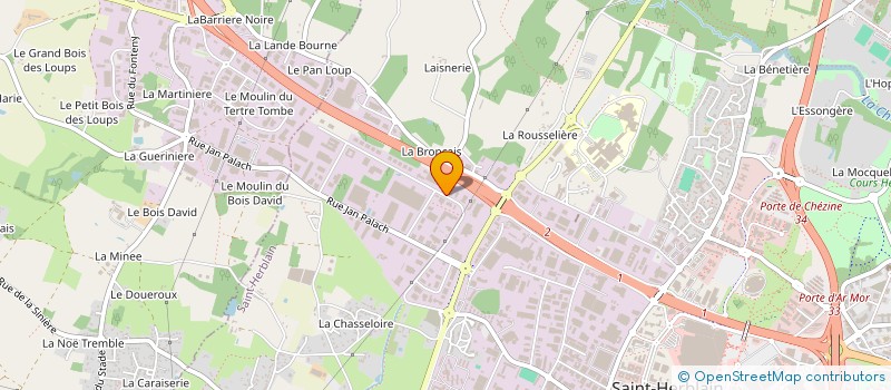 localisation de l'entreprise AMENAGEMENT ISOLATION MENUISERIE  LA CHAPELLE-SUR-ERDRE