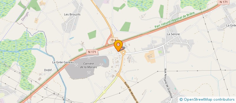 localisation de l'entreprise AMENAGEMENT JOUNIN  DONGES