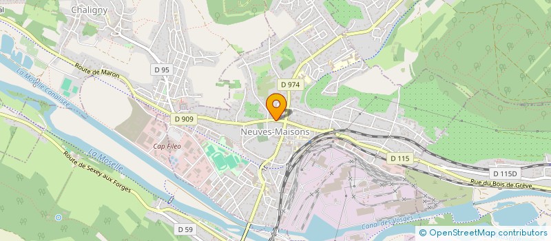 localisation de l'entreprise AMENAGEMENT MENUISERIE FERMETURE PERSPECTIVE  NEUVES-MAISONS