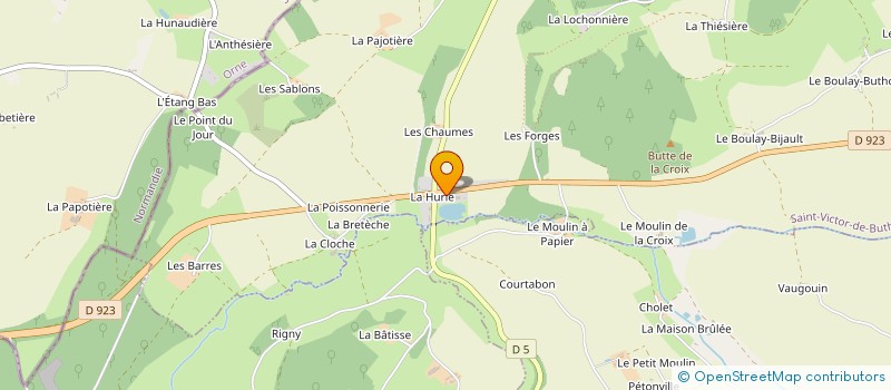 localisation de l'entreprise AMENAGEMENT MENUISERIE PETIT à SAINT-VICTOR-DE-BUTHON