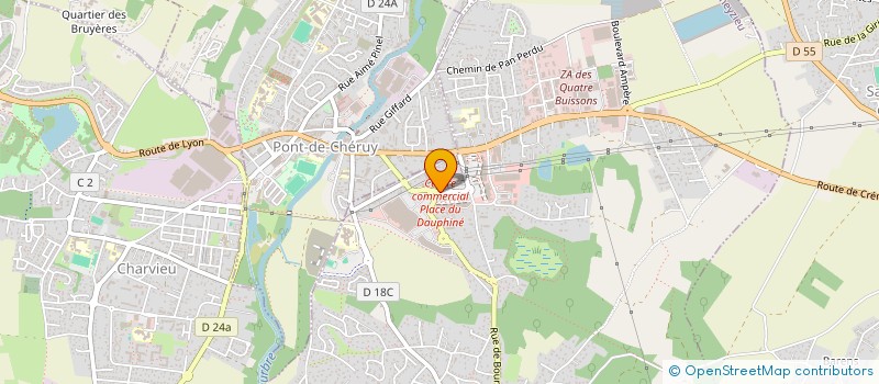 localisation de l'entreprise AMENAGEMENT NORD ISERE RENOVATION-ANIR  TIGNIEU-JAMEYZIEU