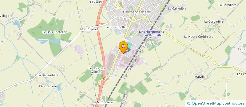 localisation de l'entreprise AMENAGEMENT PAYSAGES  L'HERBERGEMENT