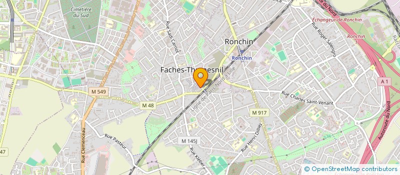 localisation de l'entreprise AMENAGEMENT PEINTURE ENTRETIEN DE LOCAUX à FACHES-THUMESNIL