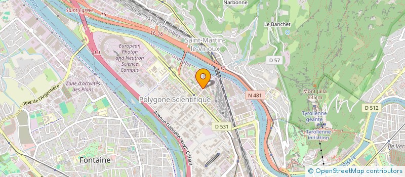 localisation de l'entreprise AMENAGEMENT PEINTURE VITRERIE RENOVATION  GRENOBLE