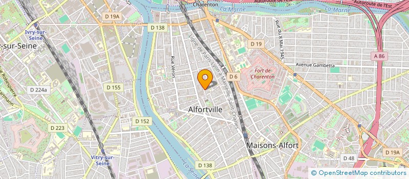 localisation de l'entreprise AMENAGEMENT PLOMBERIE SANITAIRE  ALFORTVILLE