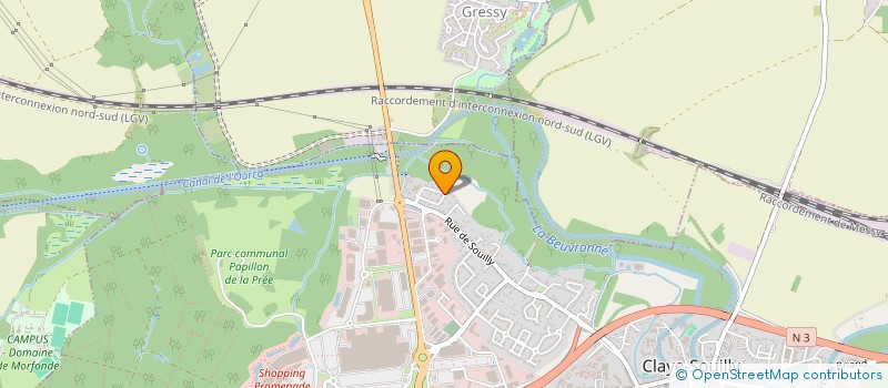 localisation de l'entreprise AMENAGEMENT PROMOTION ZAC LA ROSEE  CLAYE-SOUILLY