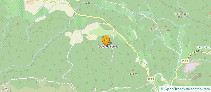 localisation de l'entreprise AMENAGEMENT PROVENCAL  COTIGNAC