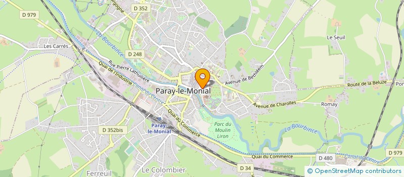 localisation de l'entreprise AMENAGEMENT RENOV CONSTRUCTION AUBAGUE  PARAY-LE-MONIAL