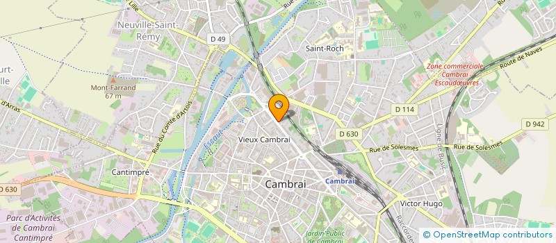 localisation de l'entreprise AMENAGEMENT RENOVATION CONSTRUCTION à CAMBRAI