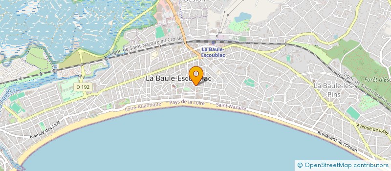 localisation de l'entreprise AMENAGEMENT RENOVATION HABITAT SARL à LA BAULE-ESCOUBLAC